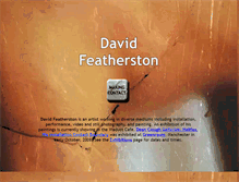 Tablet Screenshot of davidfeatherston.com